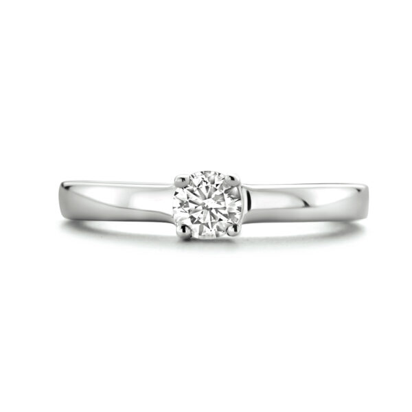 ring zirkonia zilver gerhodineerd - Afbeelding 4