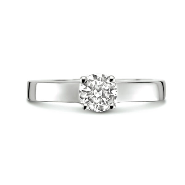 ring zirkonia zilver gerhodineerd - Afbeelding 4