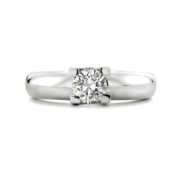 ring zirkonia zilver gerhodineerd - Afbeelding 4