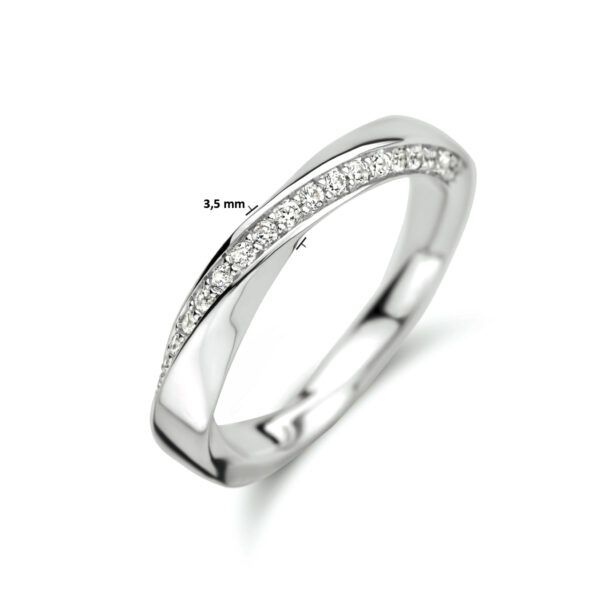 ring zirkonia zilver gerhodineerd - Afbeelding 5