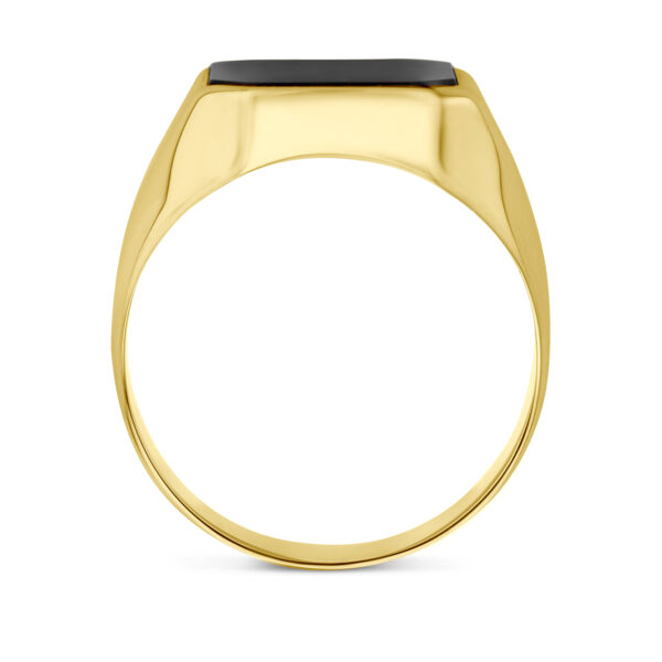zegelring onyx 14K geelgoud - Afbeelding 4