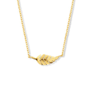 9k collier veer 40 - 42 - 44 cm 9K geel kleurig