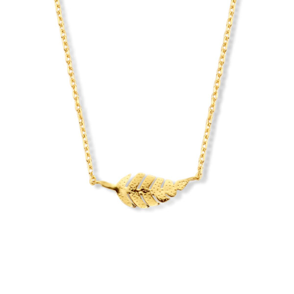 9k collier veer 40 - 42 - 44 cm 9K geel kleurig