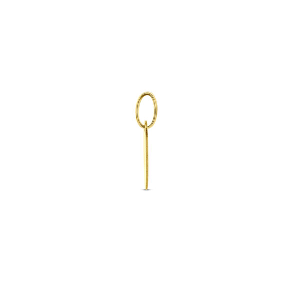 9k graveerhanger ovaal 15 mm 9K geel kleurig - Afbeelding 3
