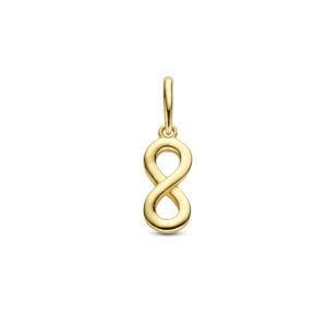 9k hanger infinity 16 mm 9K geel kleurig