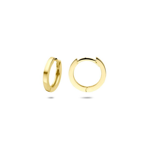 9k klapoorringen 11,5 mm 9K geel kleurig - Afbeelding 3