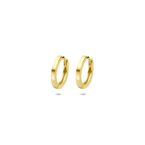 9k klapoorringen 11,5 mm 9K geel kleurig