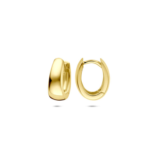 9k klapoorringen 12 mm 9K geel kleurig - Afbeelding 3