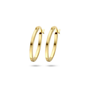 9k oorringen 18,5 mm 9K geel kleurig
