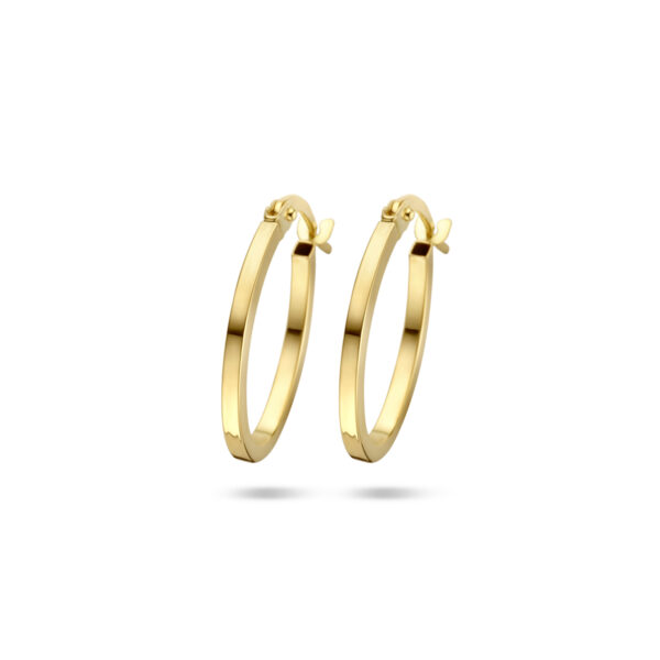 9k oorringen 18,5 mm 9K geel kleurig