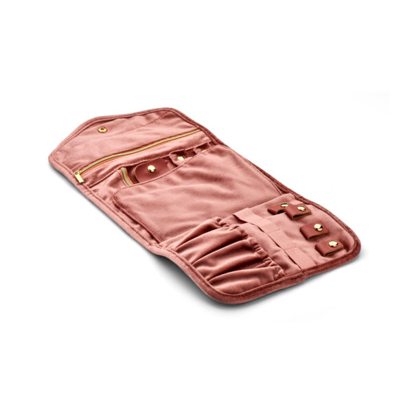 Sieradenbox soft 200 x 150 x 40 mm roze toebehoren - Afbeelding 2