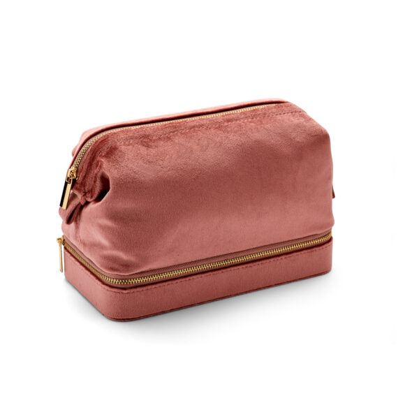 Sieradenbox soft 220 x 115 x 170 mm roze toebehoren