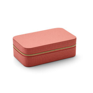 Sieradenbox soft peach velvet 183 x 113 x 60 mm toebehoren