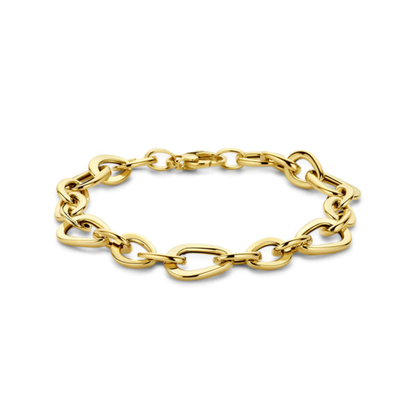 armband 10 mm 19 cm 14K geelgoud