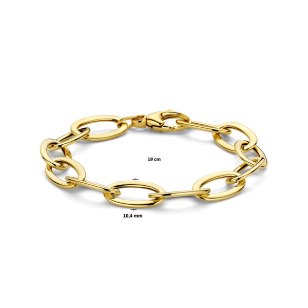 armband 10,5 mm 19 cm 14K geelgoud - Afbeelding 3