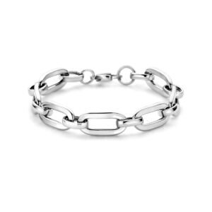 armband 10,5 mm 19 cm zilver gerhodineerd