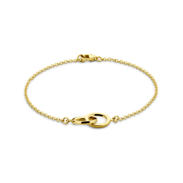 armband 19 cm 14K geelgoud