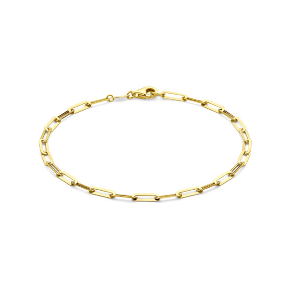 armband 3 mm 19 cm 14K geelgoud