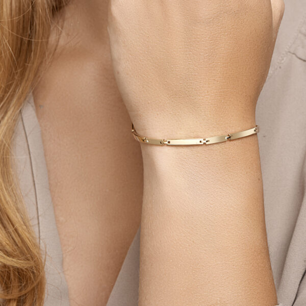 armband 3,0 mm 19,5 cm 14K geelgoud - Afbeelding 2
