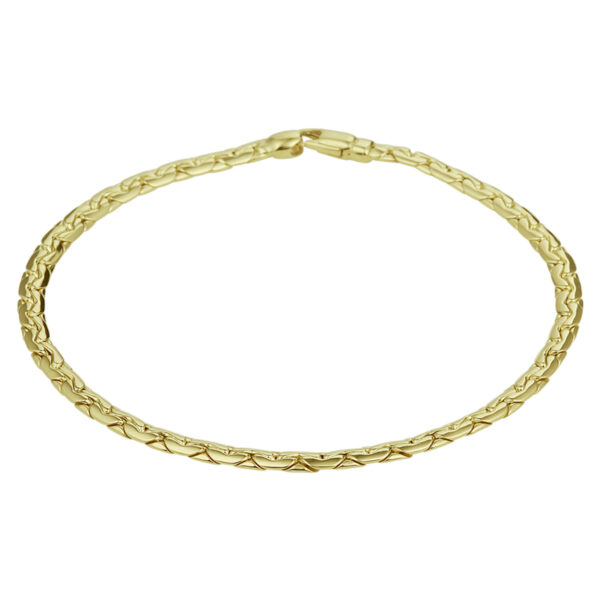 armband 3,2 mm 19 cm 14K geelgoud
