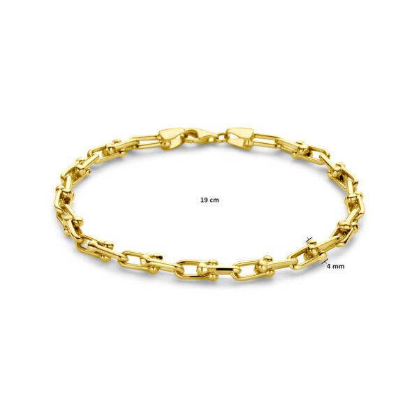 armband 4,0 mm 19 cm 14K geelgoud - Afbeelding 3