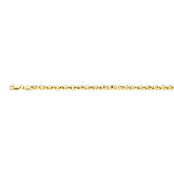 armband 5 mm 18,5 cm 14K geelgoud