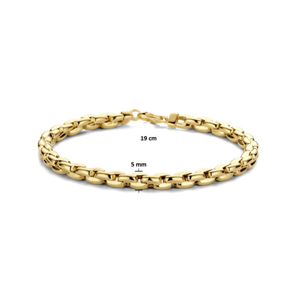 armband 5,0 mm 19 cm 14K geelgoud - Afbeelding 3