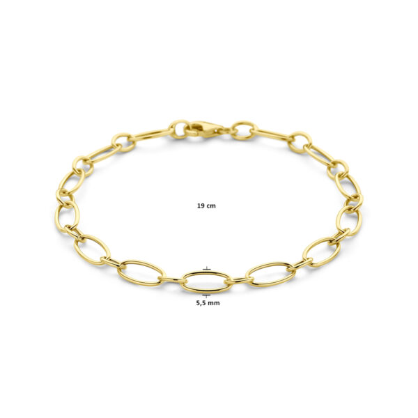 armband 5,5 mm 19 cm 14K geelgoud - Afbeelding 3