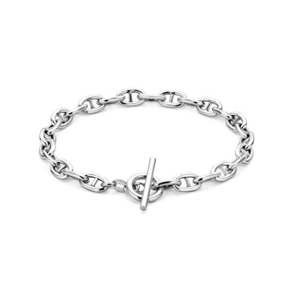 armband 5,9 mm 19 cm kapittelslot zilver gerhodineerd
