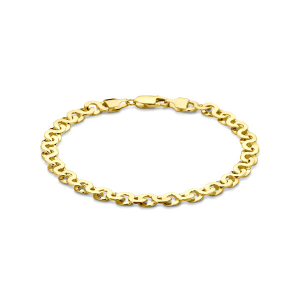 armband 6,5 mm 21 cm 14K geelgoud