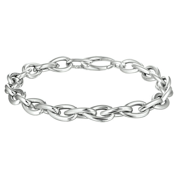 armband 7 mm 20 cm zilver gerhodineerd