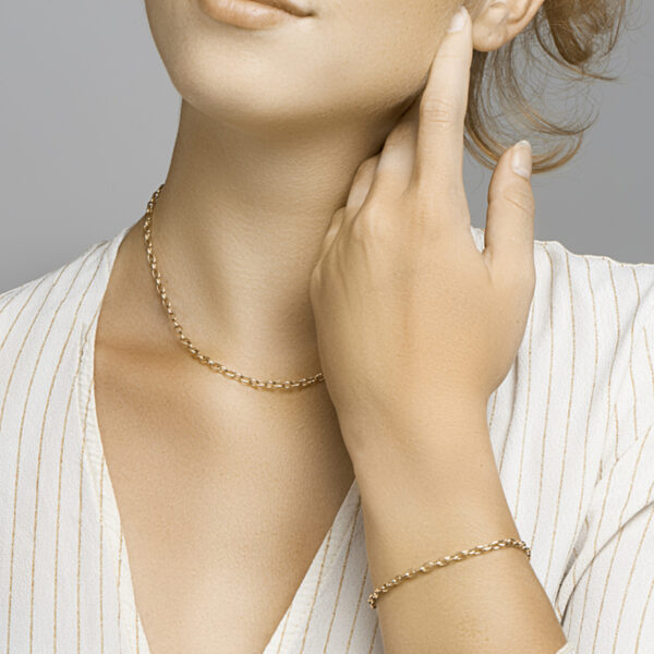 armband anker 3,1 mm 18,5 cm 14K geelgoud - Afbeelding 3