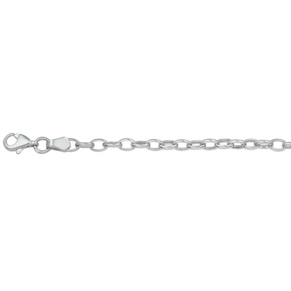 armband anker 3,5 mm 18,5 cm 14K witgoud - Afbeelding 2