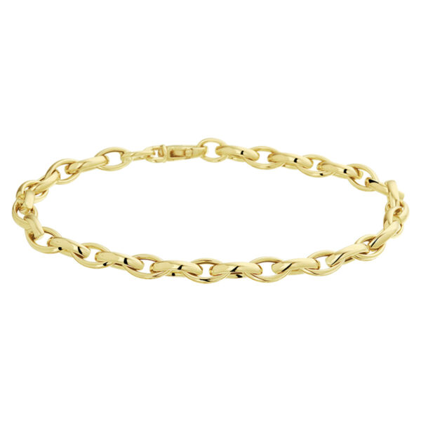 armband anker 4,5 mm 18,5 cm 14K geelgoud