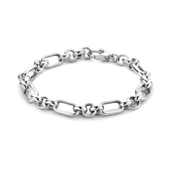 armband anker 6,7 mm 19 cm zilver gerhodineerd