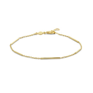 armband balkjes 1,3 mm 18 - 19,5 cm 14K geelgoud
