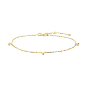 armband bolletjes 16 - 17,5 - 19 cm 14K geelgoud