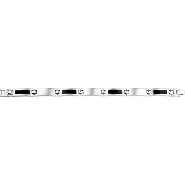 armband carbon poli/mat 9 mm 21 cm edelstaal - Afbeelding 2