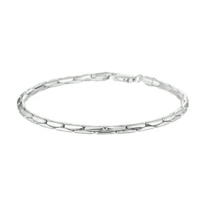 armband cardano 2,7 mm 18,5 cm zilver gerhodineerd