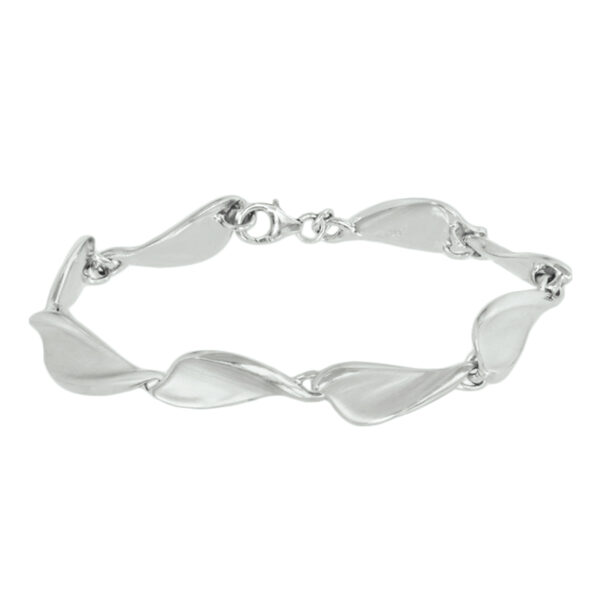 armband choker poli/mat 9 mm 18,5 cm zilver gerhodineerd