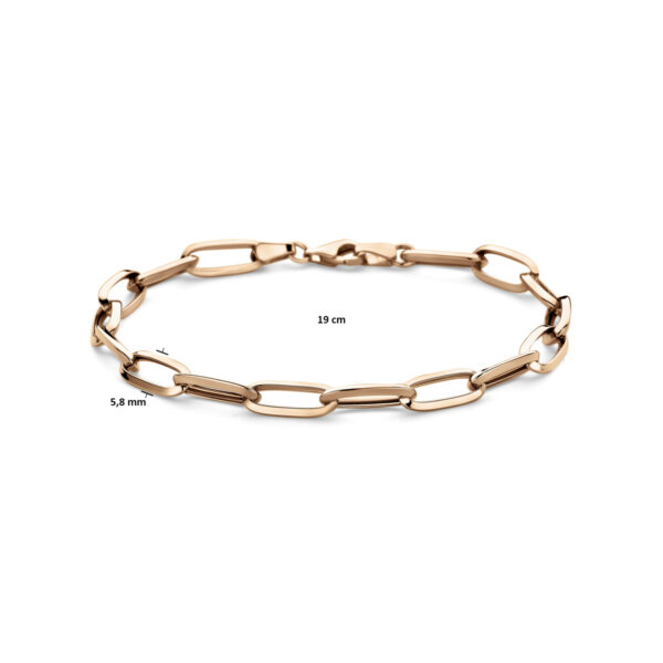 armband closed forever 5,8 mm 19 cm 14K roségoud - Afbeelding 3
