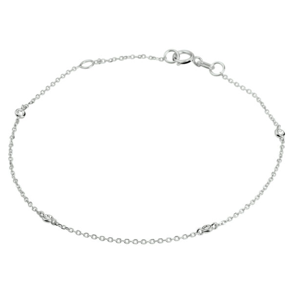 armband diamant 0.02ct h si 16,5 - 18 cm 14K witgoud