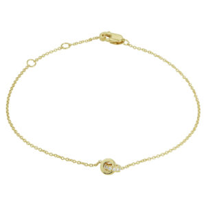 armband diamant 0.05ct h si 15-16,5-18 cm 14K geelgoud