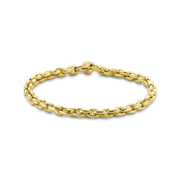 armband fantasie schakel 4,5 mm 19 cm 14K geelgoud