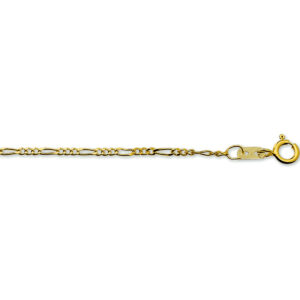 armband figaro 1,6 mm 18 cm 14K geelgoud