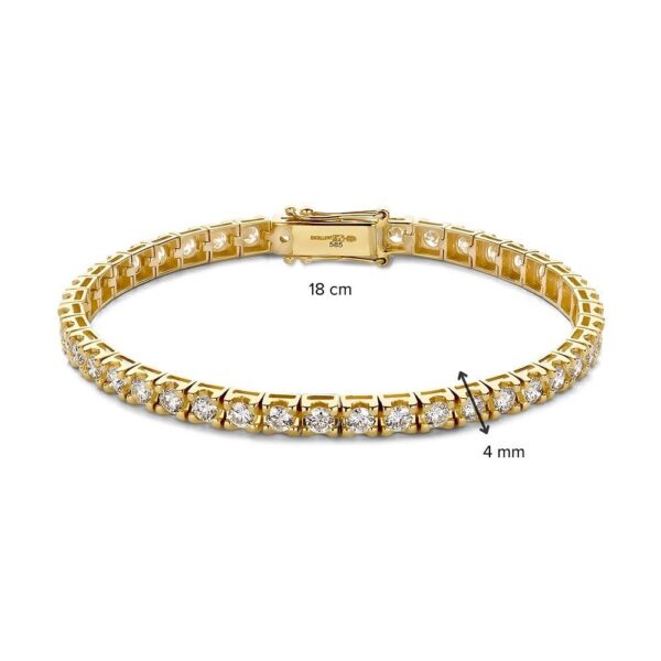 Armband geelgoud briljant 5.00 crt. - Afbeelding 2