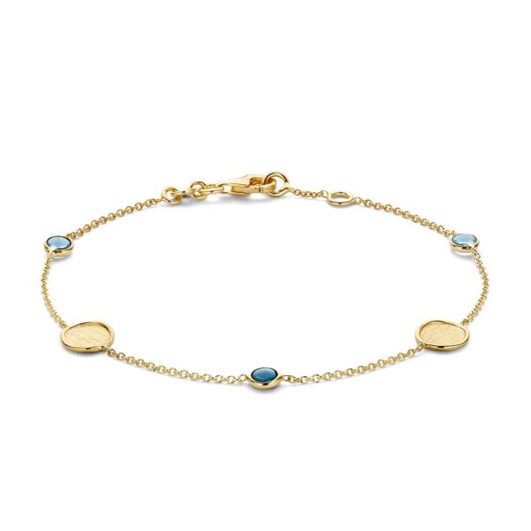 Armband geelgoud edelsteen