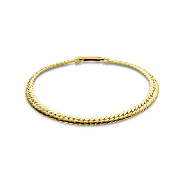 armband gourmette 5 mm 18 cm 14K geelgoud
