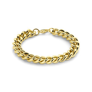 armband gourmette ion plating 10 mm 19 cm edelstaal