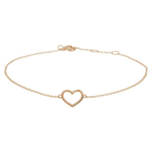 armband hart 0,8 mm 16 - 17 - 18 cm 14K roségoud